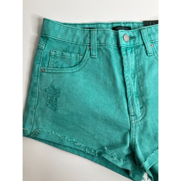 Wild Fable Women's Juniors Size 00 Highest Rise Cheeky Shorts 24 Waist New - Picture 2 of 10